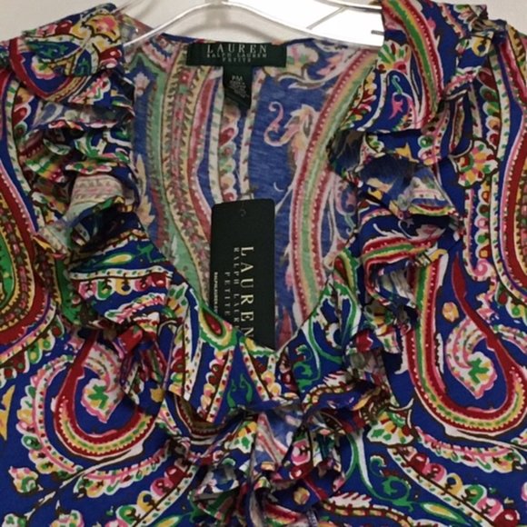 NWT Ralph Lauren Ruffle Top - Picture 4 of 8